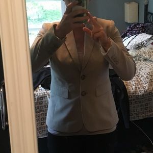 Limited size 4 tan/beige blazer like new!